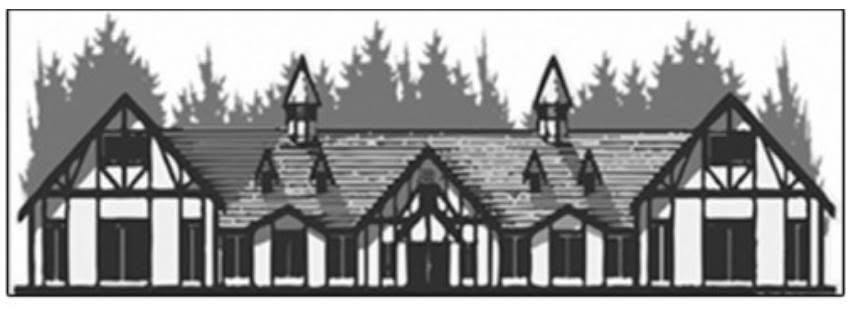 Pencil drawing of the Tudor House